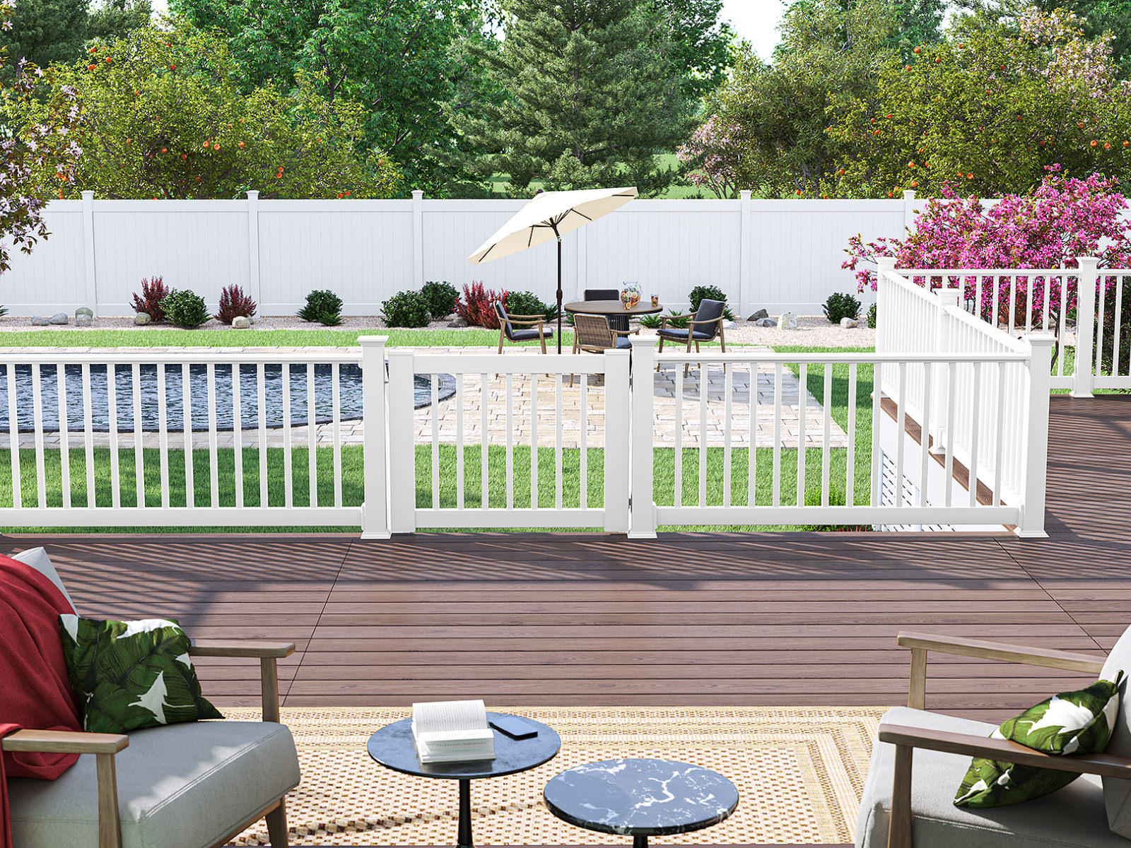 Hoe u de juiste vinylrailing voor uw terras kiest？
