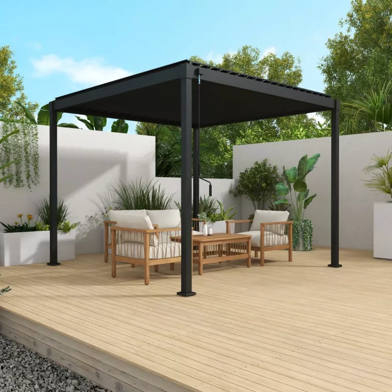 Aluminium pergola met lamellendak
