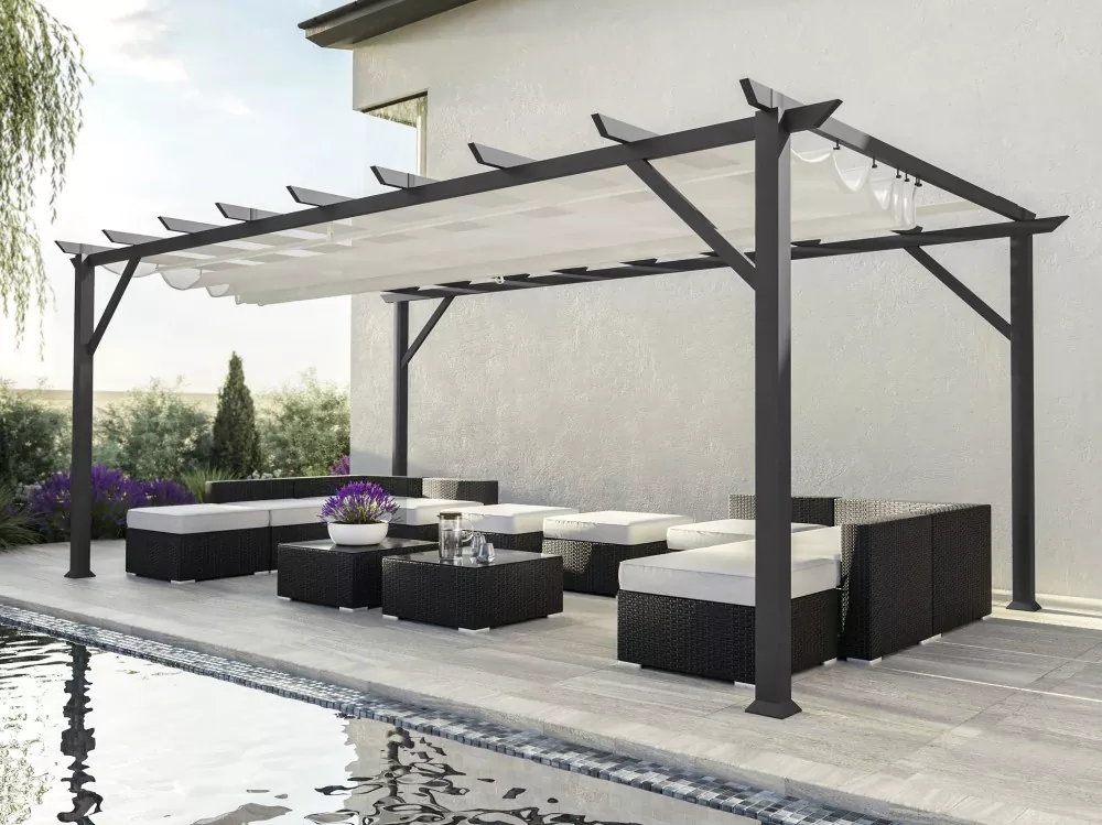 Fabric Roof Pergola
