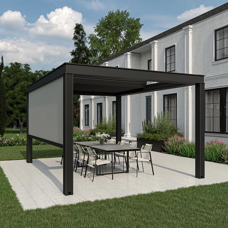 Gemotoriseerde pergola met lamellen