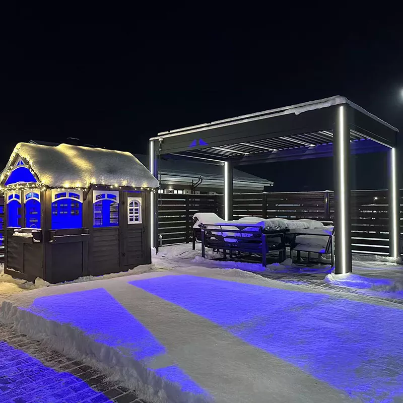 Sneeuwbelasting aluminium pergola