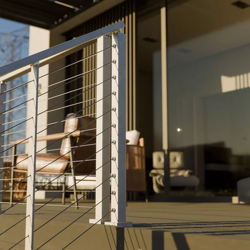 Roestvrij kabelrailing